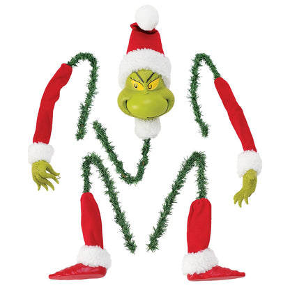 Dr. Seuss The Grinch by Possible Dreams Decorate in a Cinch Tree Topper Set, 8 Inch, Multicolor