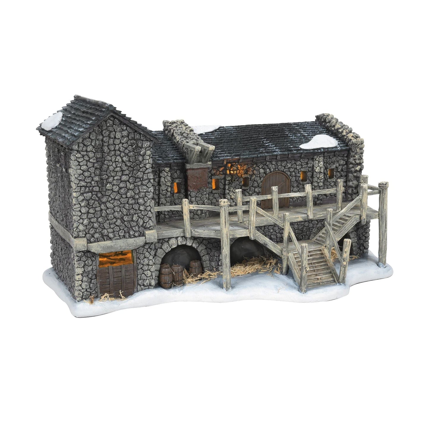 Game of Thrones Village Night's Watch Castle Black Lit Building, 6.61 Inch, Multicolor