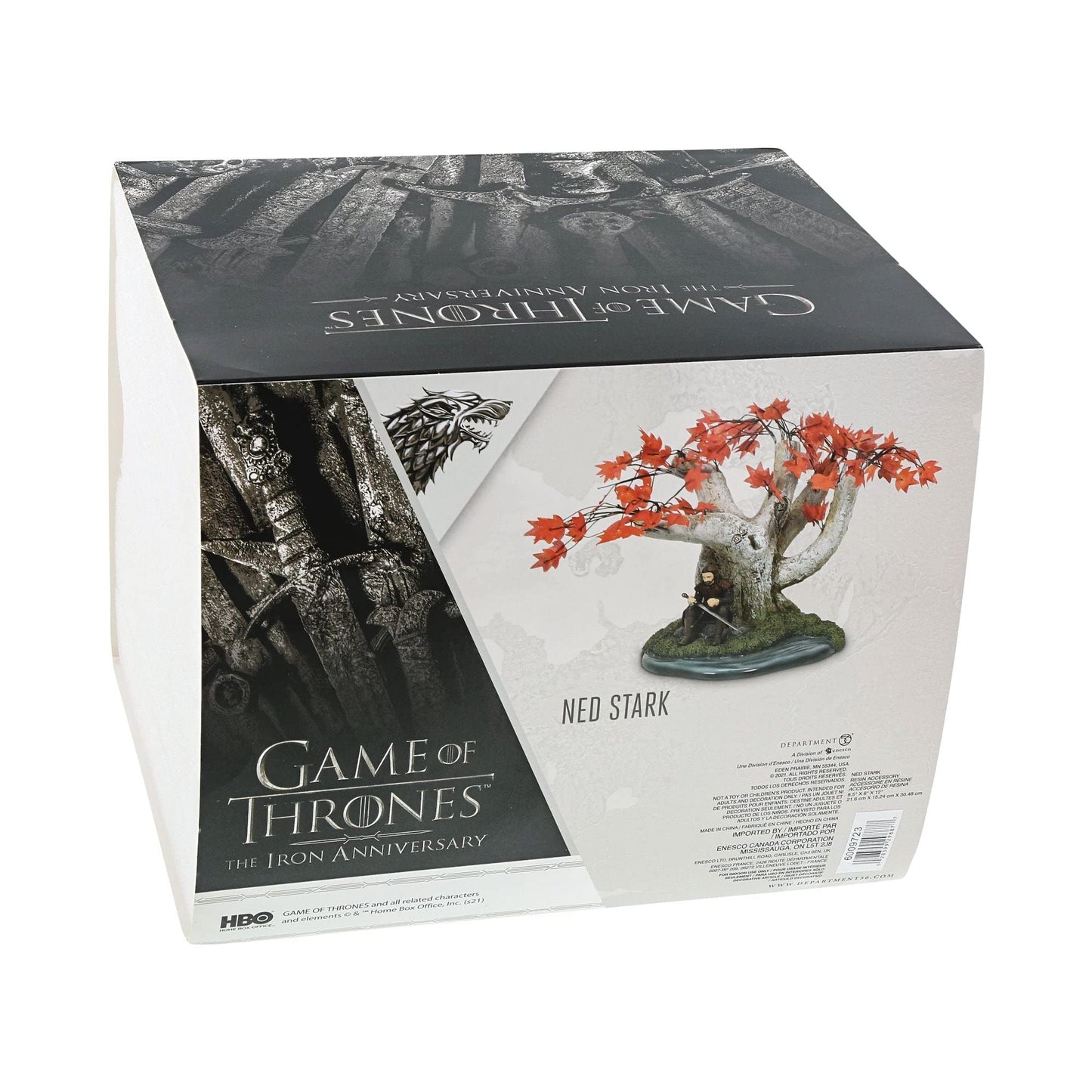 Game of Thrones Village Accessories Eddard Ned Stark Figurine, 7.52 Inch, Multicolor