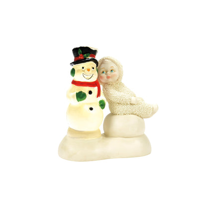 Snowbabies Christmas Jubilee Light Me Up Snowman Lit Figurine, 4.33 Inch, Multicolor