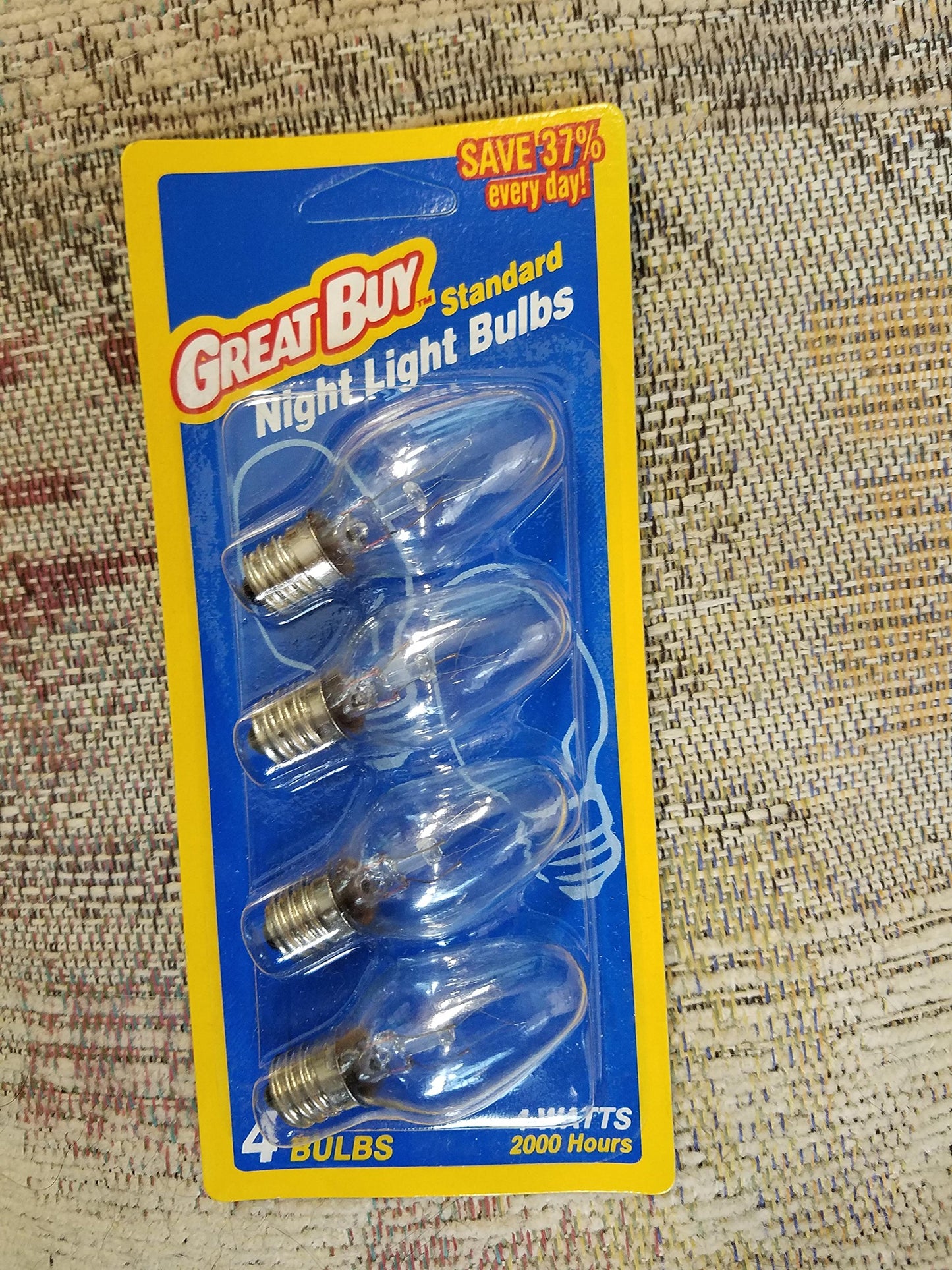 Great Buy Night Light Bulbs 4 Pack 4 watt