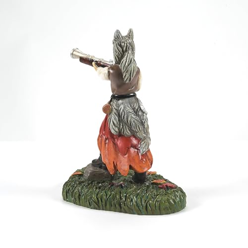 Snow Village Halloween Accessories The Werewolf Hunter 25th Anniversary Figurine, 3.6 Inch, Multicolor