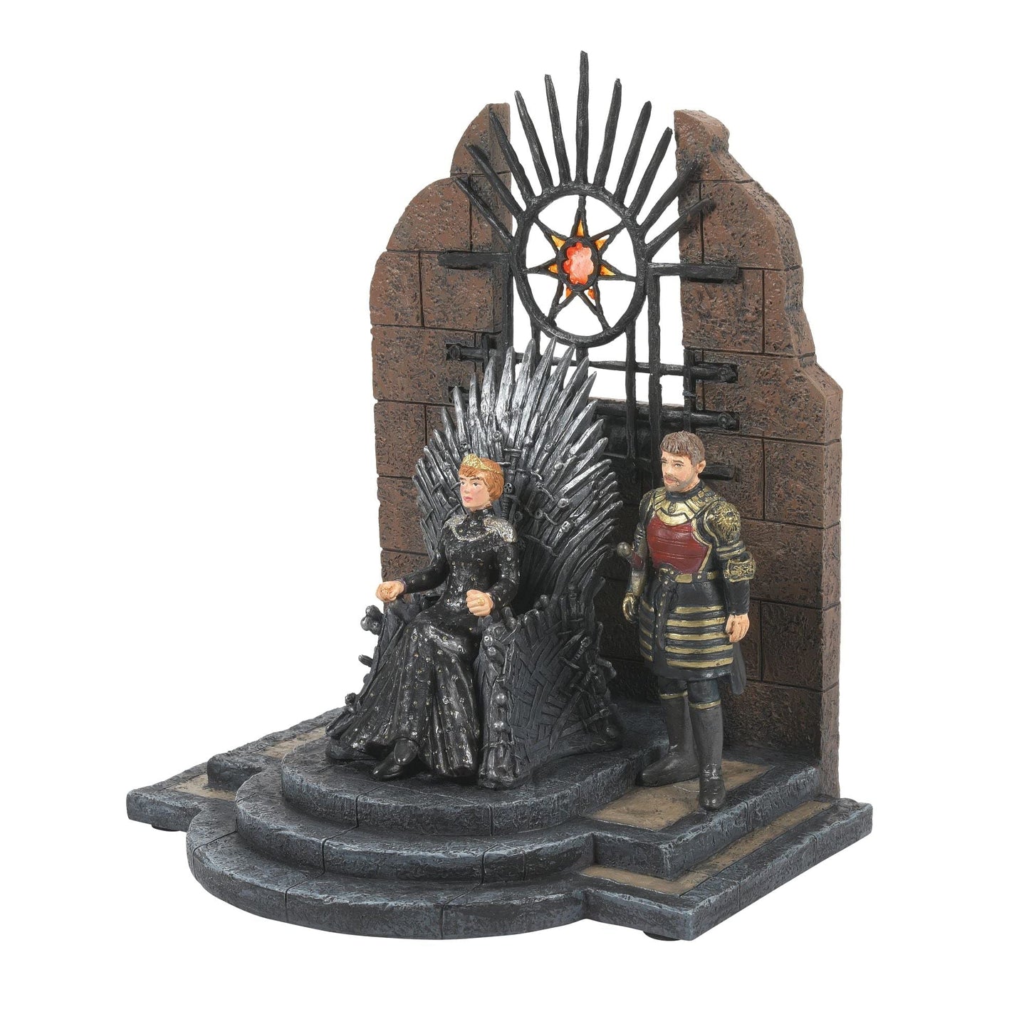 Game of Thrones Village Accessories Cersei and Jaime Lannister Figurine, 6.89 Inch, Multicolor