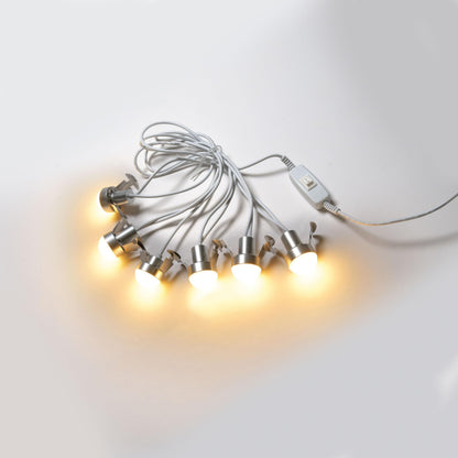 6005528 Village Collection USB LED 6 Light Accessory Set, 108 Inch,Plastic, White