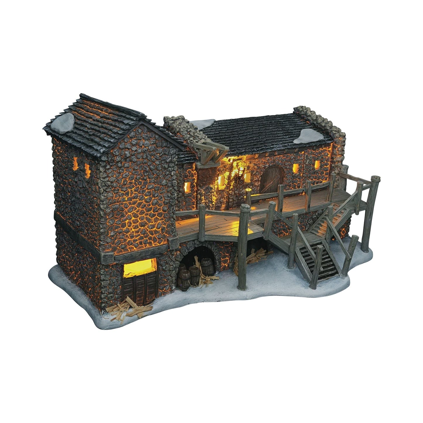 Game of Thrones Village Night's Watch Castle Black Lit Building, 6.61 Inch, Multicolor