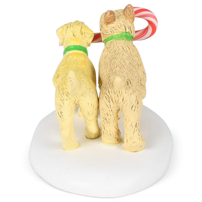 Village Collection Accessories Peppermint Pups Figurine, 1.375 Inch, Multicolor