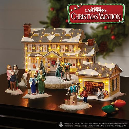 Dolomite Snow Village Accessories National Lampoons Christmas Vacation Freezing Our Baguettes Off Figurine, 3.25 Inch, Multicolor
