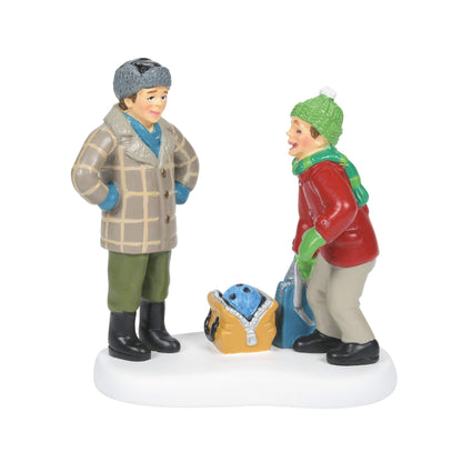 Resin A Christmas Story Village Accessories Bowling Ball Humor Figurine, 2.65 Inch, Multicolor