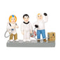 Original Snow Village Accessories One Giant Step Figurine, 2.3 Inch, Multicolor
