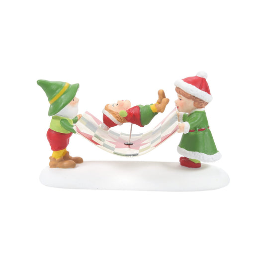 North Pole Village Accessories Every Quilt Kid Tested Figurine, 1.77 Inch, Multicolor