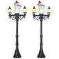 Accessories for Villages Miniature Snowman Street Light Display Piece (Set of 2)