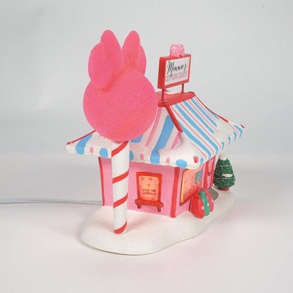 Disney Village Minnie Cotton Candy Shop Lit Building, 7.5 Inch, Multicolor,6001318