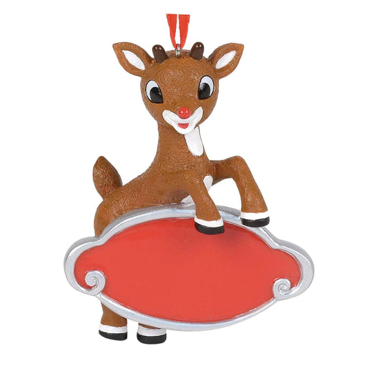 Rudolph The Red - Nosed Reindeer Personalizable, 3.375" Hanging Ornament, Multicolor
