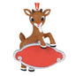 Rudolph The Red - Nosed Reindeer Personalizable, 3.375" Hanging Ornament, Multicolor