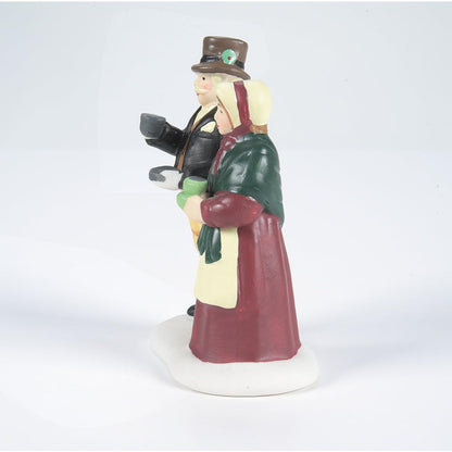 Dickens' Village The Coffee Stall Building and Accessory Figurine (Set of 2), 2.5 Inch