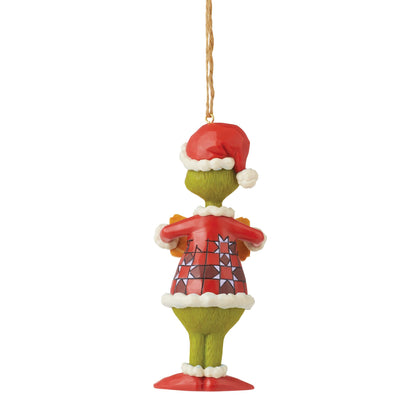 Jim Shore Dr. Seuss The Grinch You're a Mean One Hanging Ornament, 5 Inch, Multicolor