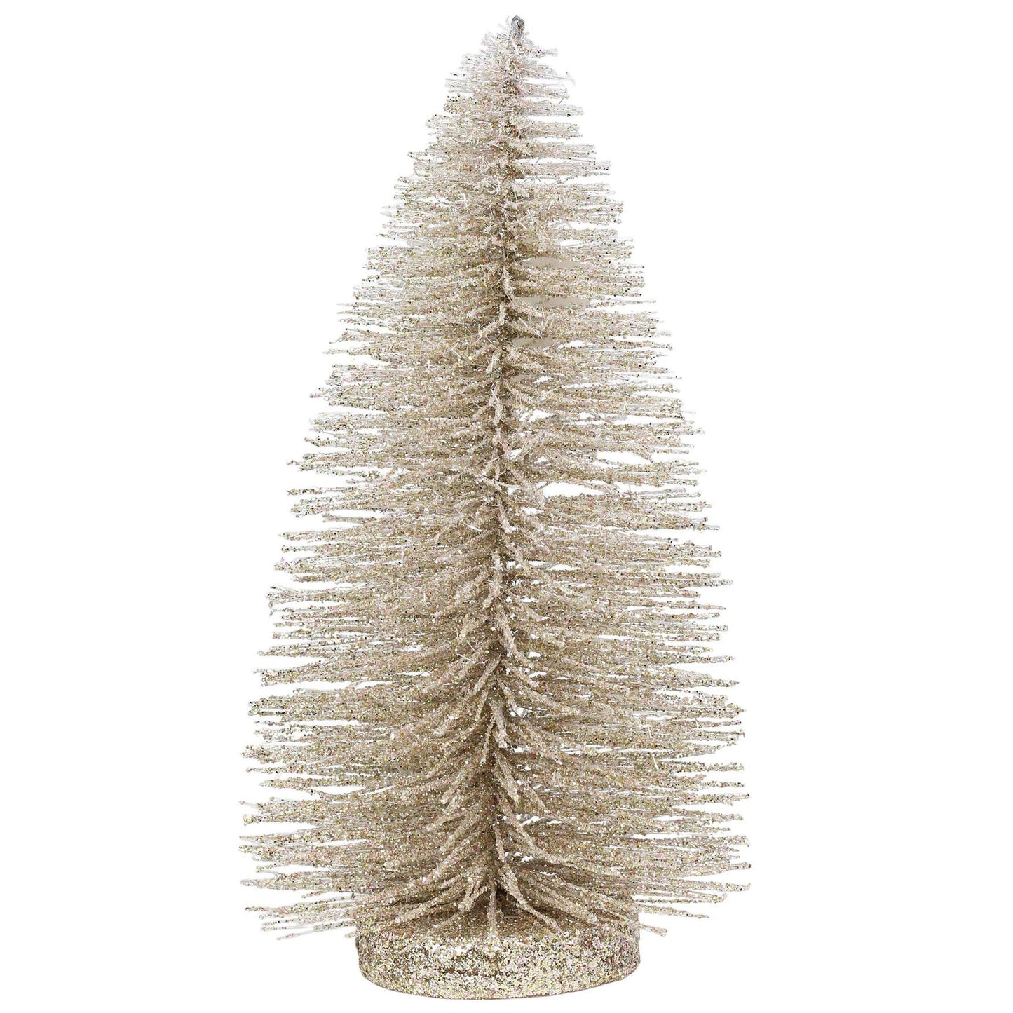 Christmas Basics Glitter Tree Figurine, 8.7 Inch, Silver