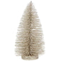 Christmas Basics Glitter Tree Figurine, 8.7 Inch, Silver