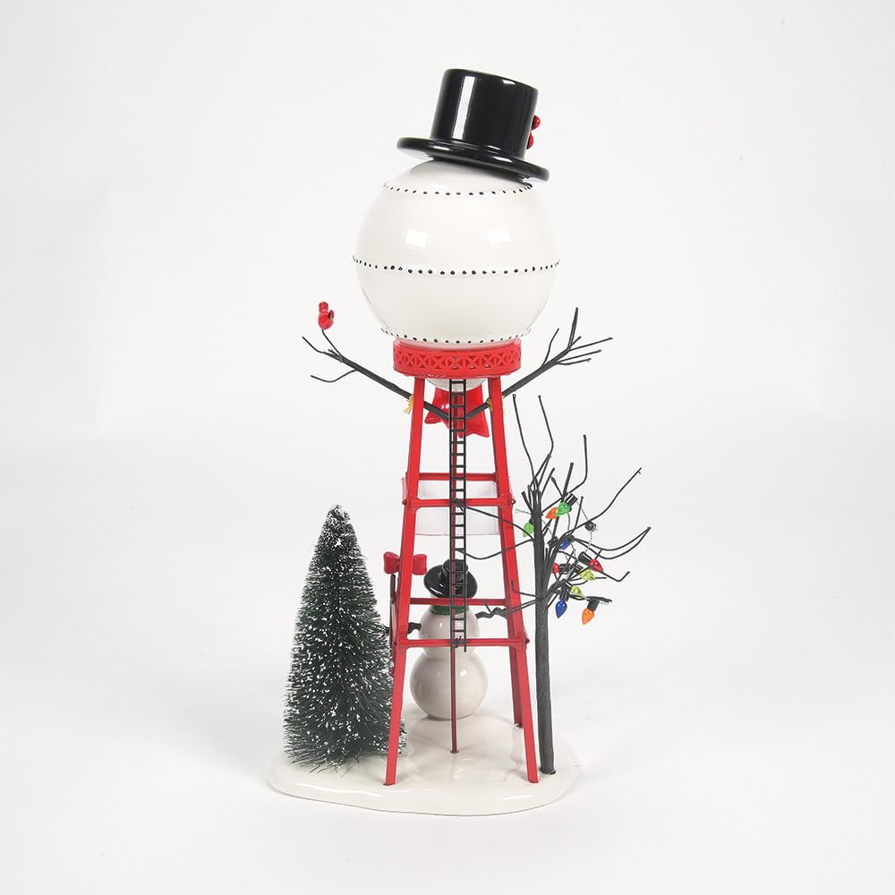 Accessories for Villages Snowman Watertower Figurine Accessory , 12 Inch