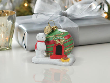 North Pole Village Accessories Nanook's Home Figurine, 2.4 Inch, Multicolor