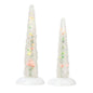 "Sparkle & Ice Trees" (Set of 2) Village Accessories #809348