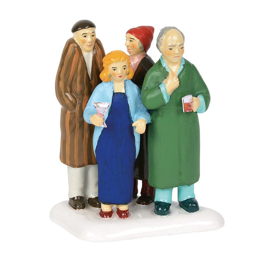 Dolomite Snow Village Accessories National Lampoons Christmas Vacation Freezing Our Baguettes Off Figurine, 3.25 Inch, Multicolor