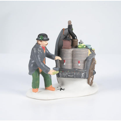 Dickens' Village The Coffee Stall Building and Accessory Figurine (Set of 2), 2.5 Inch