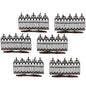 Halloween Accessories for Village Collections Spooky Wrought Iron Fence Figurine Set, 2 Inches, Black