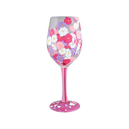 Wine Glass I Love You Mom, STD, Multicolor