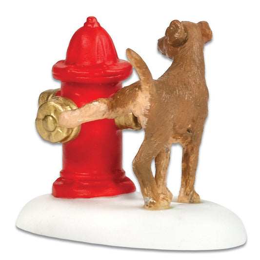 Snow Village Paws and Refresh Accessory Figurine