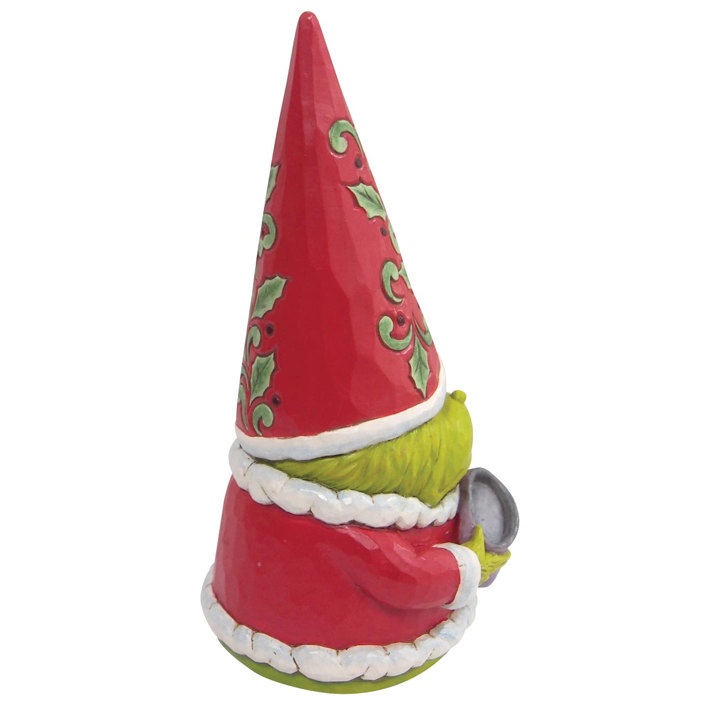 Jim Shore Dr. Seuss The Grinch Gnome with Who Hash Figurine, 8 Inch, Multicolor, 8 in H x 3.625 in W x 4 in L