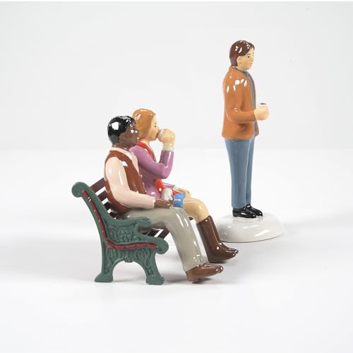 Original Snow Village Village Accessories Hipsters Figurine Set, 3.39 Inch, Multicolor
