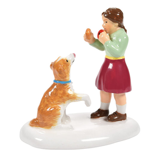 Snow Village Accessories Good Boy Figurine, 2.64 Inch, Multicolor