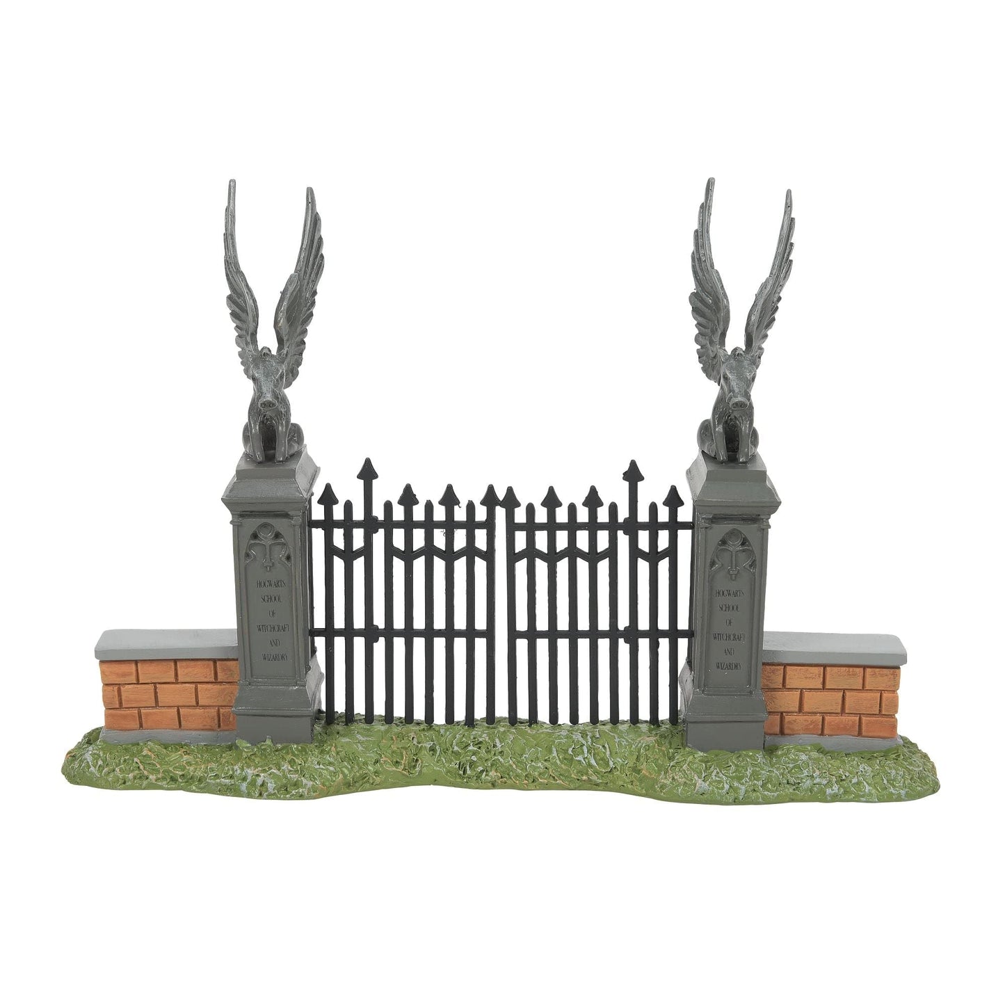 Harry Potter Village Accessories Hogwart's Gate Figurine, 4.75 Inch, Multicolor