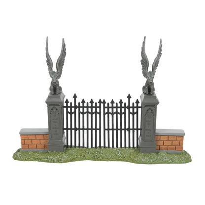 Harry Potter Village Accessories Hogwart's Gate Figurine, 4.75 Inch, Multicolor